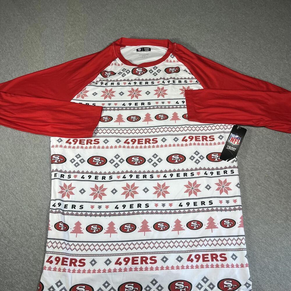 NWT NFL San Francisco 49ers men’s medium sleepwear Long Sleeve Shirt unisex